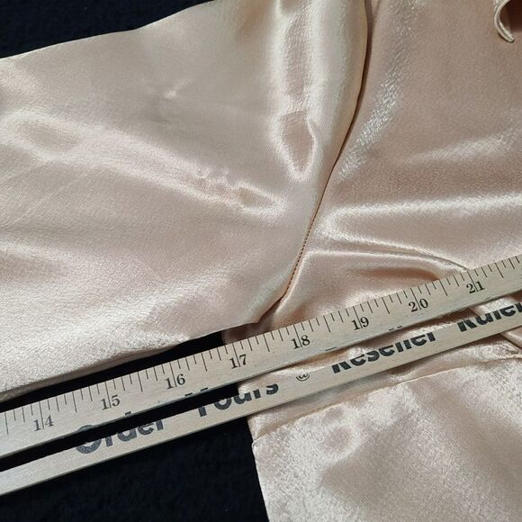 JM Collection Womens Button Up Blouse Gold Size 12 100% Polyester Long Sleeve - Picture 6 of 12